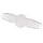 Value Plastics Natural Polypropylene Tube Fitting, Classic Series Barbed Coupler, Tube ID