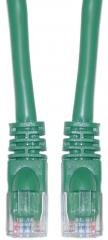CAT5E, UTP, with Molded Boot, 350MHz, Green, 1 ft