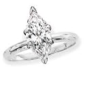 0.24 ct. H - VS1 Marquise Cut Diamond Solitaire Ring White or Yellow Gold
