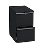 Office Products : 20000 Series Mobile Pedestal File, Two File Drawers, 22-7/8d, Black - Sold as 1 Each