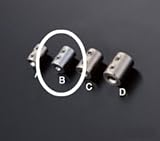 e-kanamono ワイヤー止め 2本通し用 RWE-127BW 1.2～1.5mmワイヤー用