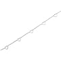 Signature 10 inch Open Heart Station Anklet STERLING SILVER