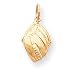 14k Baseball Glove Charm