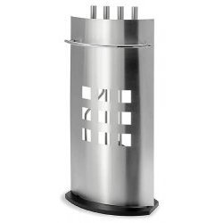 Fireplace Tool Set - Stainless Steel (stainless steel) (25.75H x 12.10W x 6.63D) by Blomus