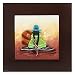 NOVICA Fused glass wall art, 'A Warm Green Poncho'