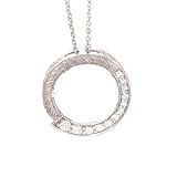 14K .40 CTW Diamond Circle Journey Pendant