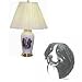Porcelain Lamp with Bernese Mountain Dog