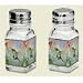 Kitchen & Housewares : Salt and Pepper Shakers ~ Hummingbird Honeysuckle ~ glass with metal top ~ code 727