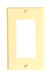 UNION 80401-I Residential-Grade Decora Wall Plate Single-gang Ivory 80401-I