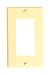 Leviton Decora - Wall plate - ivory - 1 port