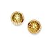 14k Yellow 8 mm Diamond-cut ball Earrings
