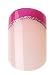 Party Nails Pre-glued 2x Sets of 12 Nails Each Pack Total of 24 Nails in Color Red Tip Sparkle #88524 + A-viva Eco Nail File