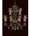 Metropolitan N6079-194 Sanguesa 14 Light Two Tier Chandelier in Sanguesa Patina with Art Glass glass