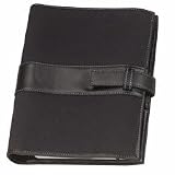 Day-Timer 44336 Organizer starter set fabric/leather-like vinyl flex binder, 3-3/4x6-3/4, black