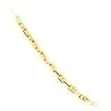 14k Yellow Gold 1.0mm Mariner Link Chain Necklace - 16"
