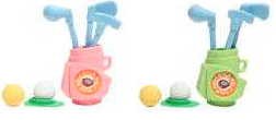 Iwako Japanese Erasers - His and Hers 2 Sets Golf Club Bags (One Pink and 1 Green)