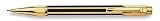 Caran D'ache Varius Chinablack, gold plated .7mm Pencil - CA-4460018