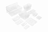 (Price/EA)Food Pan, 1/3 Size, 4" D, Metric And Imperial Graduations, Clear  ....
