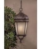 Minka Lavery 8694-1-61-PL Harrison Energy Smart 1 Light Outdoor Hanging Lantern in Vintage Rust with Double French Scavo glass