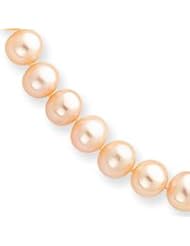 14k 7.5-8mm Pink Freshwater Onion Cultured Pearl Necklace - PPN075-18"