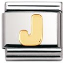 Nomination Composable Classic BUCHSTABEN Edelstahl und 18K-Gold (J) 030101 Preisvergleich