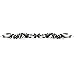 TRIBAL DESIGN No. 4 Arm Band Temporary Tattoo 1.5x9