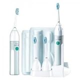 Philips Sonicare Essence E5750 Rechargeable Sonic Toothbrush System with 2 Handles, 4 Brush Heads, 2 Travel Cases ..