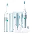 Philips Sonicare Essence E5750 Rechargeable Sonic Toothbrush System with 2 Handles, 4 Brush Heads, 2 Travel Cases ..