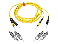 SOCIETY FOR VISUAL ED. F2F80200-10 10FT Duplex Fiber Optic Cable St st 8.3 125