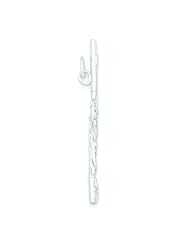 Sterling Silver Flute Charm Pendant Music Jewelry