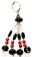 Gemstone Keychains for Teens in Sterling Silver 4.5 inches (krng222)