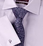 2" Longer Slim Fit Sartorial Pure Cotton Herringbone Shirt
