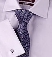 Luxury Sartorial Pure Cotton Fine Ribbed Striped Shirt