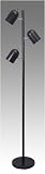 Grandrich G-1117 BLK Three Light Tree Lamp in Black with Small Shades