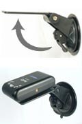 Deluxe Single Suction Winshield Mount for Bluetooth GPS Receivers, Radar Detectors, and E-Z Pass / Carpool toll road devices (BT010)