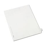 Allstate-Style Legal Side Tab Divider, Title: 27, Letter, White, 25/Pack
