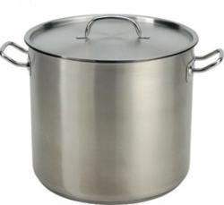 24 Quart (6 Gallon) Stainless Steel Stock Pot w/ Lid