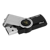 Kingston Digital 16 GB USB 2.0 Hi-speed Datatraveler Flash Drive DT101G2/16GBZ, Black