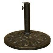 DC America UBP28281-BR Cast Stone Umbrella Base, Made from Rust Free Composite Materials,... by 