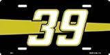 #39 Racing License Plate