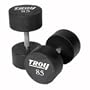 5-125 lb. Set Troy Urethane Coated Solid Steel Dumbbells