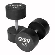 5-125 lb. Set Troy Urethane Coated Solid Steel Dumbbells