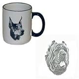Mastiff Neapolitan Country Mug, Porcelain by Rosalinde (12 oz.)