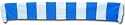 Sky Blue & White Bar Scarf
