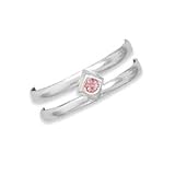 Hot Pink Crystal Toe Ring