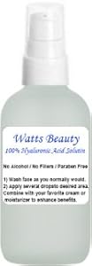 Watts Beauty 100% Pure Hyaluronic Acid Solution - No Alcohol