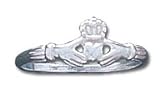 Solid Sterling Silver Claddagh Light Ring