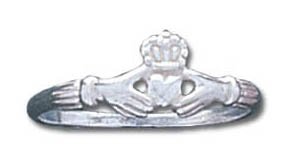 Solid Sterling Silver Claddagh Light Ring