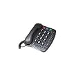 Geemarc Ultra Amplified Corded Telephone, Loudest Telephone Available, Black
