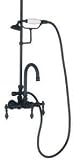 21NRr8vHLoL. SL160  World Imports Elizabethan Classics TW24ORB Tub Filler With Handshower And Metal Lever Handles, Oil R